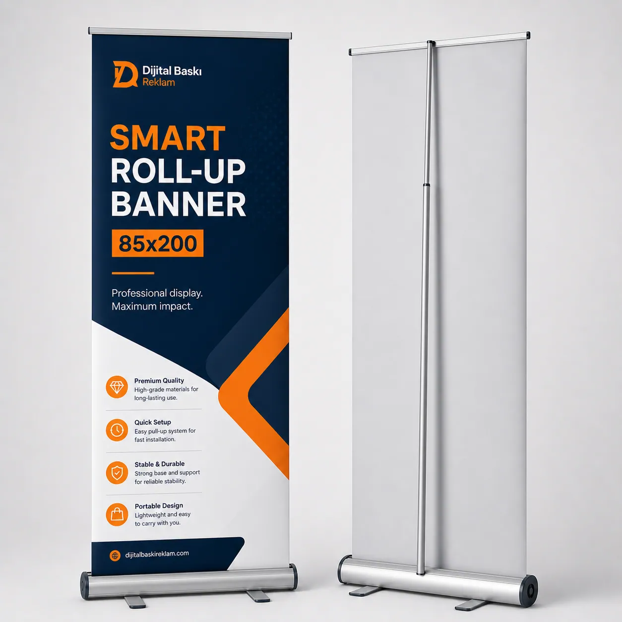 85cm x 200cm Smart Roll-Up Banner
