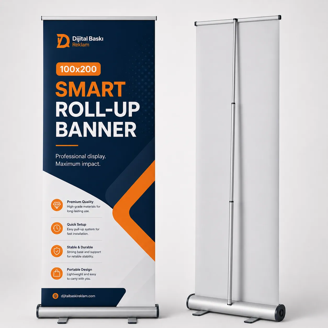 100cm x 200cm Smart Roll-Up Banner